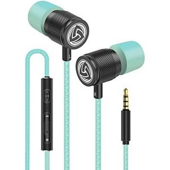 LUDOS Ultra Auriculares con Micrófono y Cable, Máxima Comodidad, Sonido Cristalino, Agudos y Graves Equilibrados, Nueva Espuma Viscoelástica, Cable Duradero, Graves, Control de Volumen