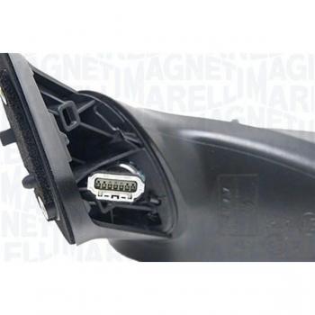 Retrovisor exterior MAGNETI MARELLI 350314027200 con características de diseño aerodinámico, ajuste eléctrico, calefacción para desempañar, y carcasa en color negro