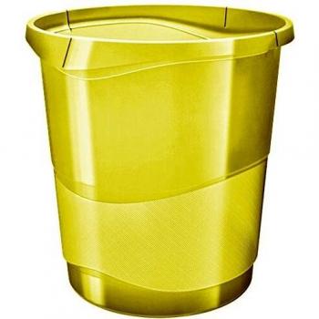 Esselte Papelera, 14L, Plástico, Amarillo, Colour'Ice, 626287