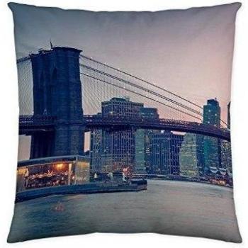 NATURALS Funda De Cojín Brooklyn Bridge Multicolor 60 x 60 cm