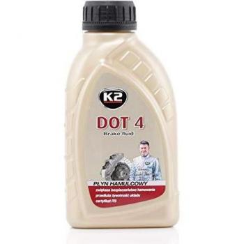 Líquido de Frenos K2, DOT 4, Capacidad 0.5L, Cumple con FMVSS 116 y SAE J 1703