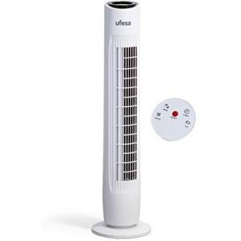 Ventilador torre ufesa tw1500 con mando blanco