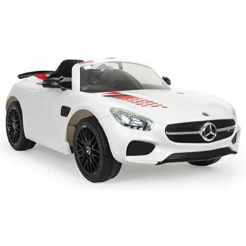 INJUSA - Coche Mercedes Benz AMG GT-S a Batería 12V con Cambio de Marchas y App para Control Remoto para Niños +3 Años