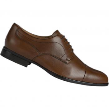 Geox Iacopo Men's Lace-Up Dress Shoes in Cognac