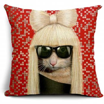SuperStudio Funda De Cojín Gaga Cat