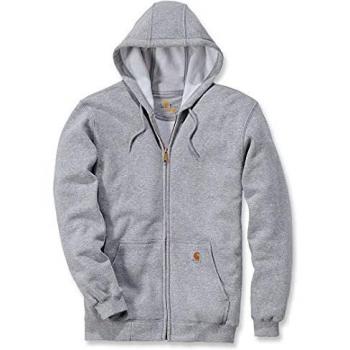 Carhartt Midweight Loose Fit Zip Hoodie - Heather Grey - Large