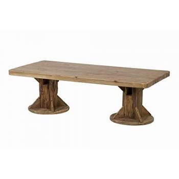 Adda Home Mesa Centro Madera Bacolod 135x70x43 Cm - Diseño Elegante y Sofisticado, Material: Pino natural, Dimensiones: 135 cm de largo x 70 cm de ancho x 43 cm