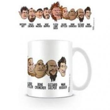 La BFG gigantes caras taza de cerámica, multicolor