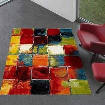 Alfombra moderna BELO 2 Multicolor 240x340 cm - Polypropileno - OEKO TEX® ideal para sala de estar o comedor