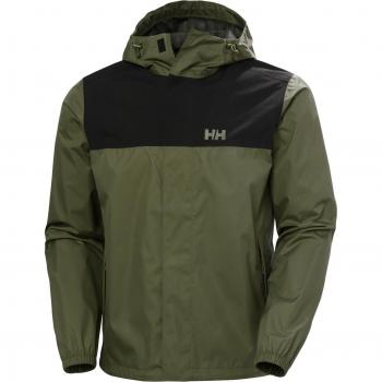 Helly Hansen Vancouver Rain Waterproof Jacket - Military Green, Men's M