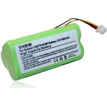 Batería NiMH 800mAh compatible con escáner de código de barras Symbol LS4278, reemplazo BTRY-LS42RAAOE-01, 82-67705-01