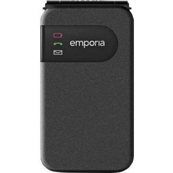 Teléfono Móvil Emporia SIMPLICITYglam 2G Negro para Mayores con Pantalla de 2.8, Teclado Grande, RAM 32 MB, Batería Intercambiable y Función de Respuesta
