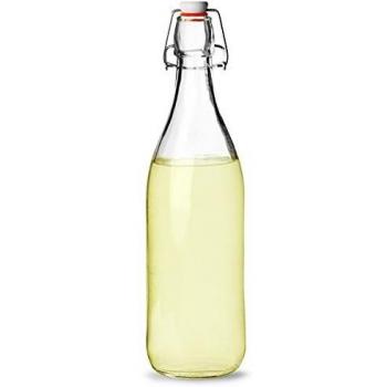 Botella Giara Transparente Bormioli con Tapón 1 Litro (Pack de 6 Unidades)