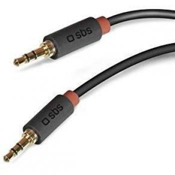 Cable Audio SBS Jack 3.5MM Macho Macho Conector DE Oro 1,5M