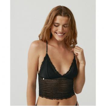 Bralette crop top Nubia - Negro - S