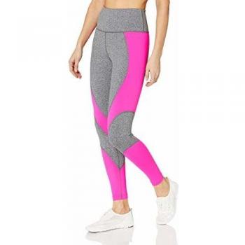 Zumba Fitness Women's High Waist Tummy Control Print Legging with Compression, Mujer, Heather Grey, L