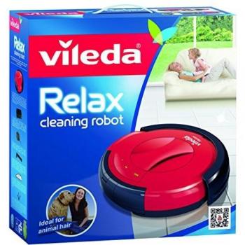 Vileda Relax Cleaning - Robot aspirador con doble sistema de limpieza y 3 programas