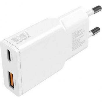 Cargador USB PDPlug Slim Duos 30W GaN 1C+1A Blanco