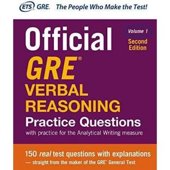 Official GRE Verbal Reasoning Practice Questions, Second Edition, Volume 1