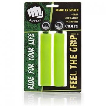 RIFYL (Comfy) Juego de puños para Bicicleta o Mountain Bike, Color Verde, diámetro 32mm