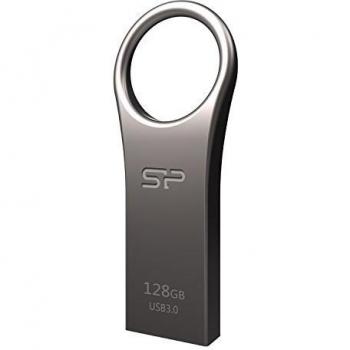Silicon Power SP128GBUF3J80V1TNE - Memoria USB de 128 GB, color gris