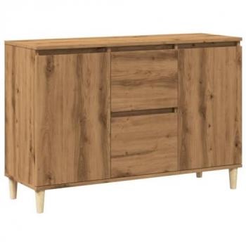 Aparador de madera de ingeniería roble artisan 102x35x70 cm