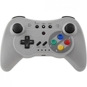 Gam3Gear Classic Pro controlador de juegos inal?mbrico Bluetooth para Nintendo Wii U Gris