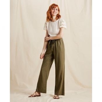 Pantalón de mujer ancho de tiro alto