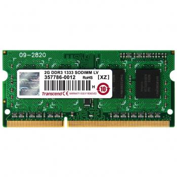 Transcend 2 GB DDR3L 1333 Mhz SO-DIMM 1Rx8 256Mx8 CL9 1.35 V