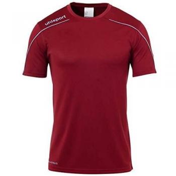 uhlsport Stream 22 Shirt Shortsleeved Camiseta De Entrenamiento, Hombre, Burdeos/Celeste, 152