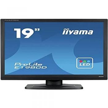 iiyama ProLite E1980SD-B1 19 LED Monitor XGA 1280x1024 Pixels 5ms Response Time DVI-D VGA Speakers Black