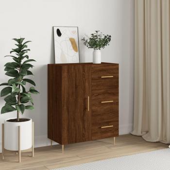 Aparador de madera de ingeniería 69,5x34x90 cm marrón roble mueble de almacenaje para salón buffet armario auxiliar armario de almacenamiento vidaXL
