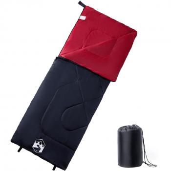 Saco de dormir de camping para adultos 3 estaciones vidaXL Color Naranja y negro, Negro y rojo, Camuflaje