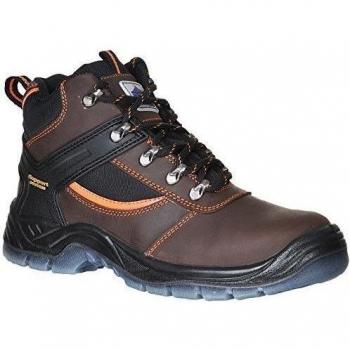 Portwest Steelite Mustang S3 Acero Tapa trabajo Botas marrón 40