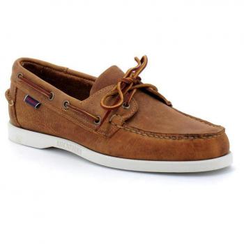 Sebago Men's Docksides Portland Crazy Brown Boat Shoes