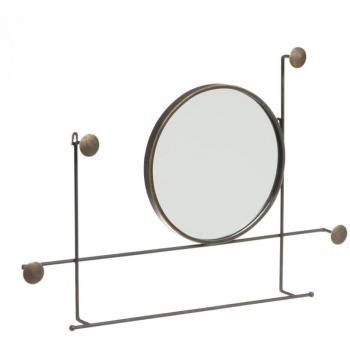 Perchero de Pared Bigbuy Home Bronce Metal 84,5 x 8 x 58,5 cm