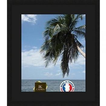 Marco de fotos pared 40 x 48/40 x 48 marco, cm de ancho, Marco en madera, madera, Noir-22, Passe-Partout Noir