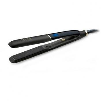 Plancha de Pelo Diva Pro Styling Precious Metals Gold Dust, Color Negro - Características: Placas de cerámica, tecnología de ionización, temperatura ajustable hasta 230°C, diseño elegante en color negro con detalles dorados, rápida calentamiento