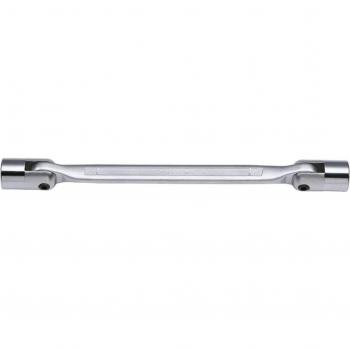 Llave inglesa articulada doble SONIC 4121617, fabricada en acero al carbono con acabado niquelado, tamaño ajustable de hasta 30 mm, diseño ergonómico para un mejor agarre y mayor comodidad durante el uso