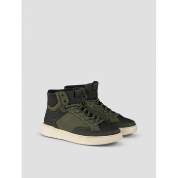 Björn Borg Men's Leather Sneaker Sl400 Hgh Lea Green, Size 41