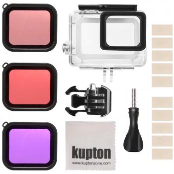 Kupton Kit de Carcasa Protectora y Filtros para GoPro Hero 7/6/5/