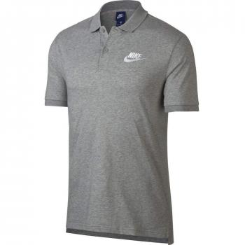 NIKE Men's Sportswear Polo Polo Shirt, Hombre, dk Grey Heather/White, S