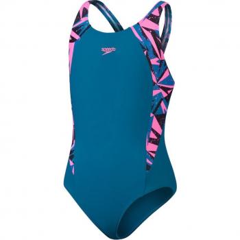 Bañador de niña de natación Speedo Hyperboom Splice Muscleback
