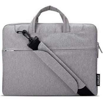Maletín Funda Cubierta con Correa Bolsa Mensajero para 11 13 15 15,6 Ordenador Portátil Laptop Tableta MacBook Pro Air - para 13, Gris