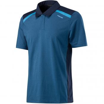 Visión de la cabeza hombres camisa de Polo, hombre, color azul marino, tamaño large