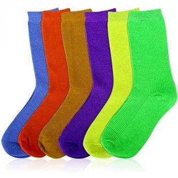 MOSOTECH Calcetines Mujer, 6 Pairs Color Brillante Calcetines de Mujer Algodon de Moda y Casual, Transpirable Cómodo Calcetines para Mujer/Señoras/Muchachas, EU Size 35-41
