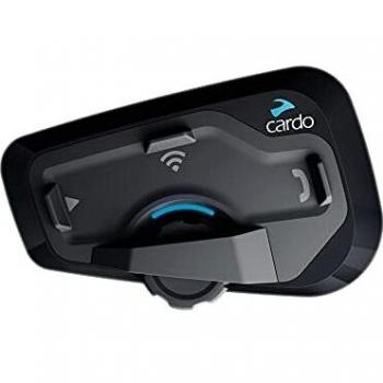 CARDO FRC4P101 FREECOM 4 Plus para Motocicleta 2 Vías Bluetooth Sistema De Comunicación Auriculares, Negro, Doble, Set de 2
