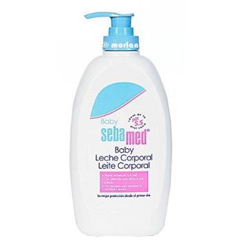 Baby Sebamed Leche Corporal 400 ml, Adecuado para el cuidado de la delicada piel del bebé después del lavado o el baño, Para su uso en todo el cuerpo