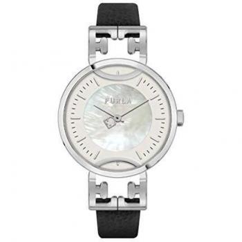 Furla Stainless Steel, Leather Women's Watch, Corona Collection - R4251132502