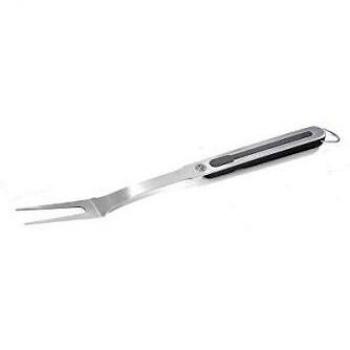 Tenedor de Barbacoa GEFU - Acero Inoxidable de Alta Calidad - Longitud: 45,5 cm - Color Plateado y Negro